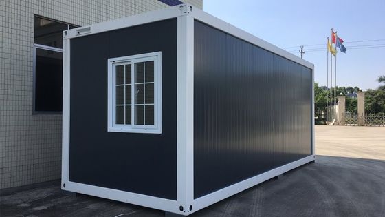 Casas modulares de painel de sanduíche espesso Casa pré-fabricada 20 pés Assemblagem rápida Casa plana Container Eco e rápido Vantagens