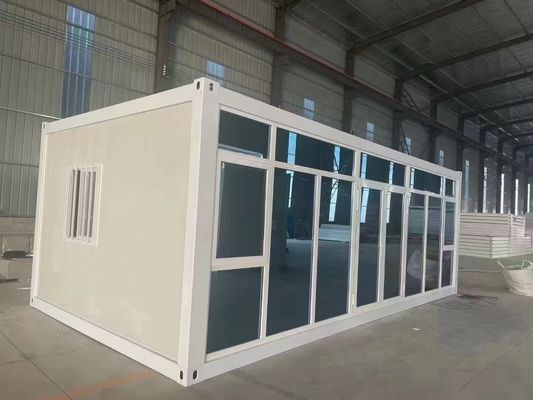 Casa de contêineres de montagem rápida com estrutura espessa e estrutura de aço galvanizado
