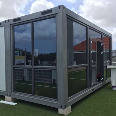 Casa de contêineres de montagem rápida com estrutura espessa e estrutura de aço galvanizado
