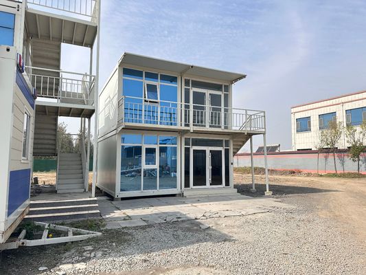15-30 anos Vida útil Casa de contêiner de luxo Casas de embalagem plana pré-fabricadas com cor personalizada