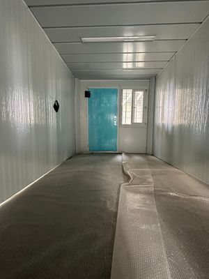 Casa de contêiner dobrável à prova de fogo de cores personalizadas com multifunção