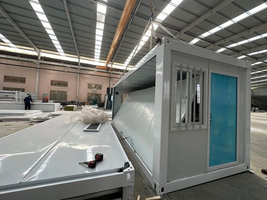 Vida útil 15-30 anos Casa de contêiner dobrável Casas modulares Prefabricadas Container dobrável Casa com alta classificação de vento