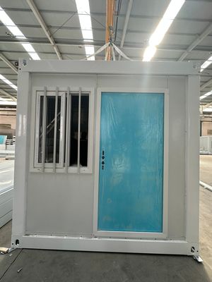 Casas de condomínio dobrável de janela de alumínio pré-fabricadas modulares com tamanho opcional e design de instalação fácil