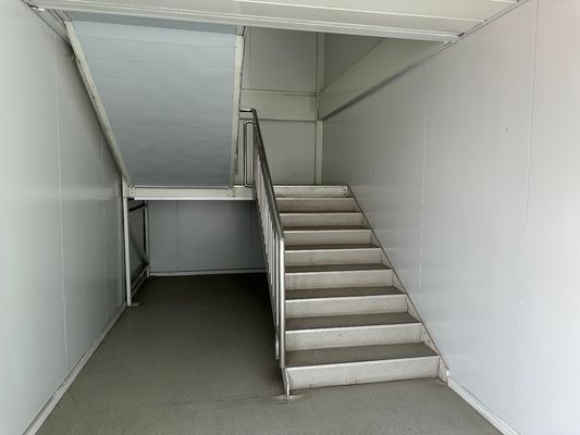 Instalação Rápida Estrutura de Aço Galvanizado Prefabricado Auto-Assentar Casa de Luxo Villa para Dois Pacotes de Container