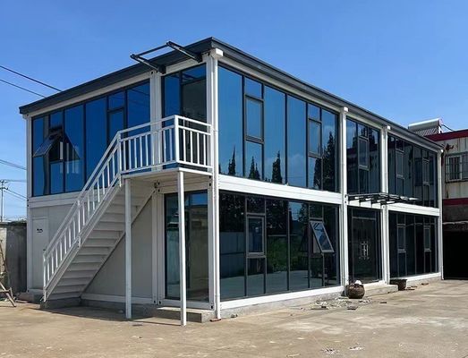 3 quartos Eco-friendly Modular Prefab Detachable Container House com Carport e design respirável