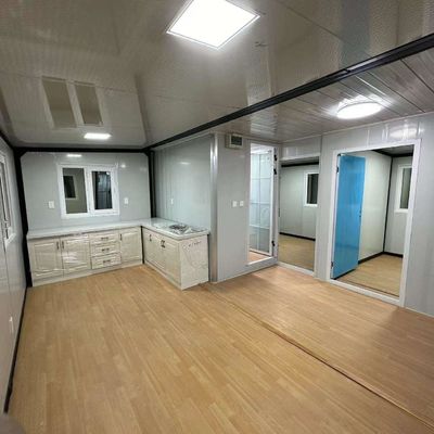 Casa de contêineres de luxo de aço 2/3 dormitório Casa portátil para vida ao ar livre Design dobrável