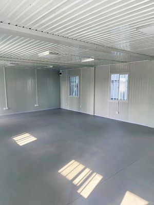 Mini casa pré-fabricada rectangular desmontável com material de parede de Rockwool de 50 mm