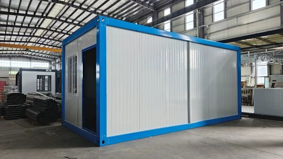 Mini-casa pré-fabricada desmontável com material de parede personalizado 50 mm EPS / Rockwool e montagem fácil