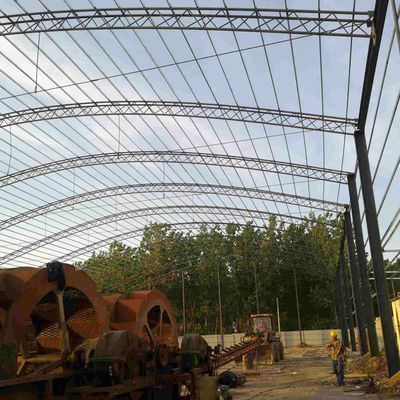 Feira de aço em forma de H, estrutura de aço personalizada, hangar de oficina, armazém com resistência à água e às tempestades.