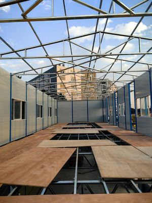 Cabine pré-fabricada de aço impermeável e à prova de fogo para casa de aço exterior