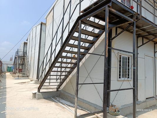 Porta de segurança de aço Casas pré-fabricadas EUA Protecção do meio ambiente Reciclar pequenas casas