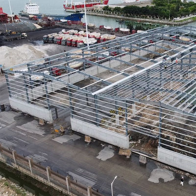 Fácil Instalação Prefabricado Armazém de Aço Oficina Construir Estrutura de Aço Edifício com Alumínio Janela de Ligação