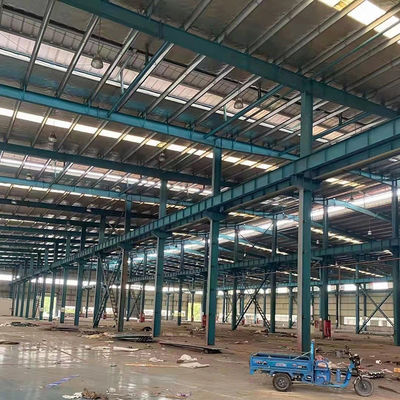 Facilidade de instalação Estrutura de aço pré-fabricada Armazém de metal com aço leve Q345 Q235 Quadro principal e serviço de corte