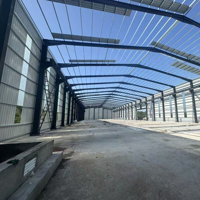 Instalação rápida Vantagem Estrutura de aço Armazém Oficina de pré-fabricação de grande comprimento