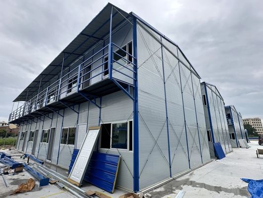 Casa de cápsula pré-fabricada com estrutura de aço leve