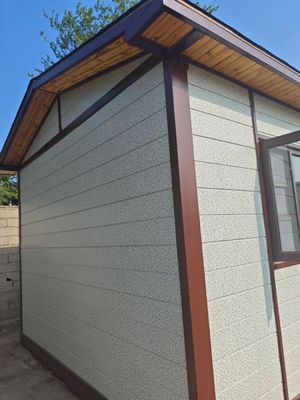 Casas pré-fabricadas de piso de madeira de estilo design costeiro