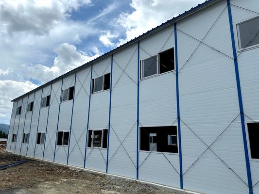 20FT/40FT Casas de painéis de sanduíche pré-fabricadas personalizadas para escritório de construção de armazém de oficina