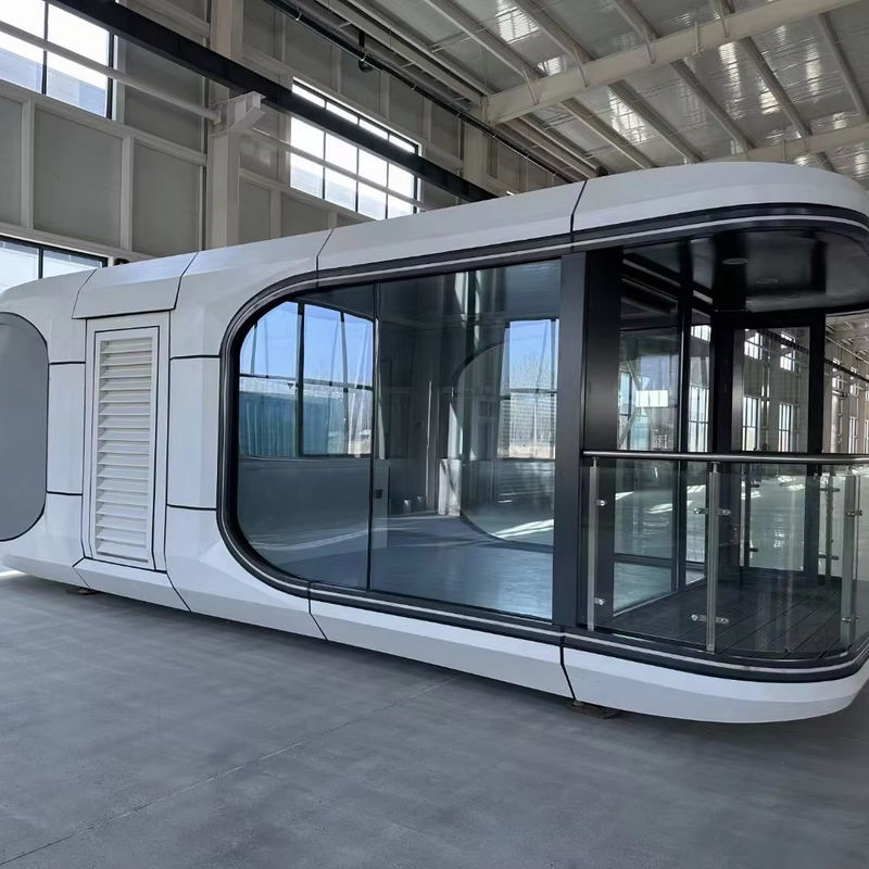 Luxury Outdoor Resort Mobile Prefab Tiny Houses Home Space Capsule Living Container House para hotel em cores personalizadas