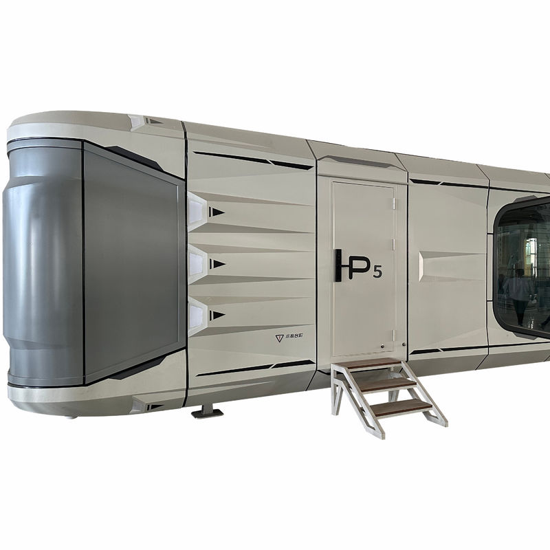 Muralha de aço estilo moderno Luxo Space Capsule Hotel Casa espacial comercial com parede de alumínio personalizado