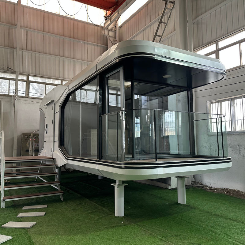 Apartamento de aço Espaço Capsule Room para 2024 Casa pequena personalizada e hotel de luxo moderno