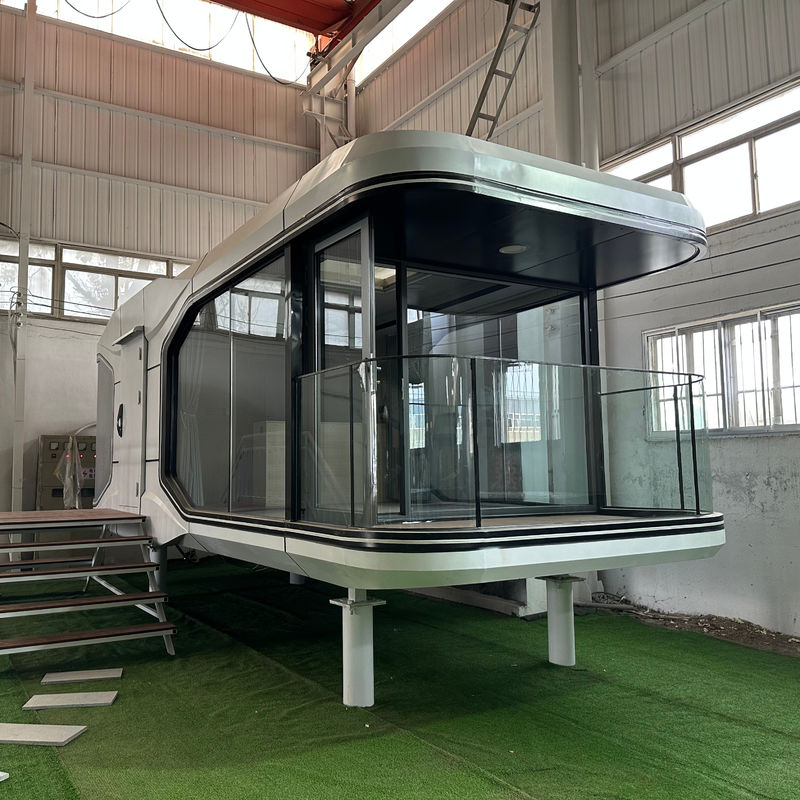 Armário plano transporte e carga personalizado pré-fabricado hotel de luxo moderno cápsula espacial casa de campismo para casa pequena