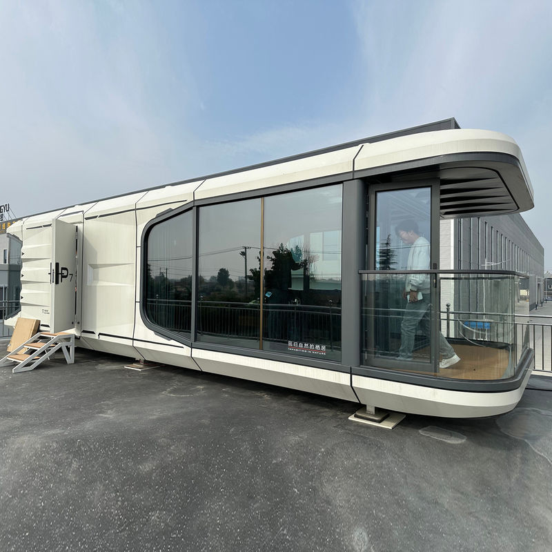 Casa cápsula espacial à prova de água e umidade A escolha perfeita para a vida modular pré-fabricada