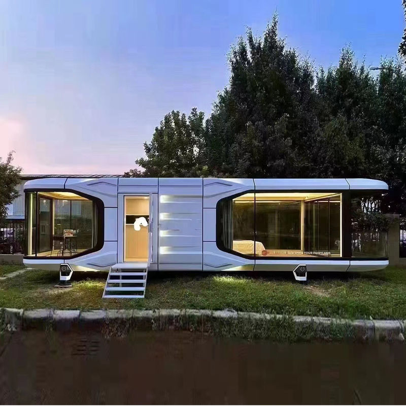 Fornecimento direto Casa de cápsula pré-fabricada moderna Cama de cápsula espacial Cabina de hotel com estilo de design contemporâneo