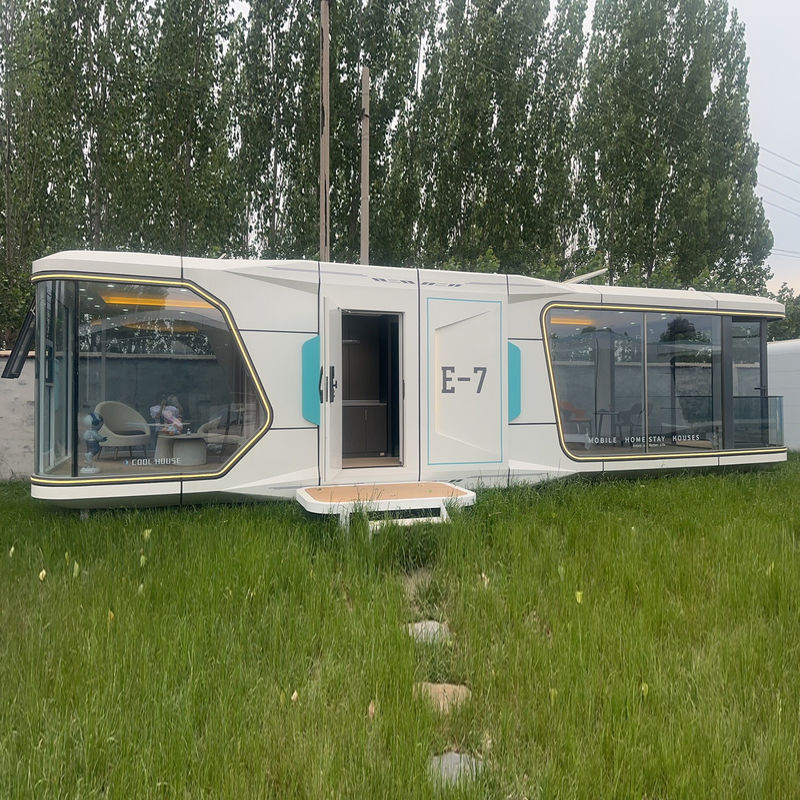 Fornecimento direto Casa pré-fabricada moderna Design contemporâneo Container de luxo de aço Casa para cápsula espacial Cama Cabine de hotel