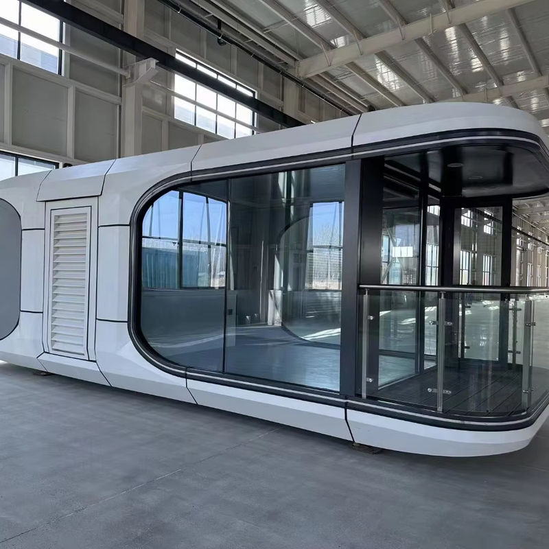 Melhor porta de painel de sanduíche Casa móvel moderna Casa pré-fabricada Luxo Hotel modular Villa de vida Casa cápsula espacial