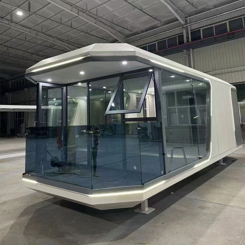 Tamanho personalizado Multifunção Capsula de Controle de Voz Inteligente Hotel Casa Espacial Pequena para Vida Inteligente