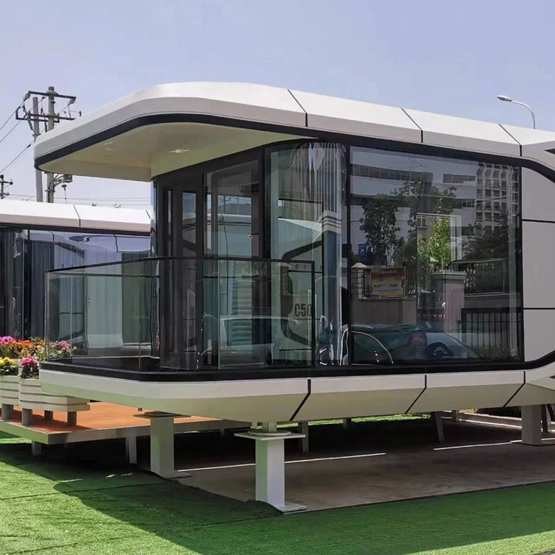 Casa de cápsula espacial de estilo de design moderno para hotel de cápsula modular de luxo em cores personalizadas