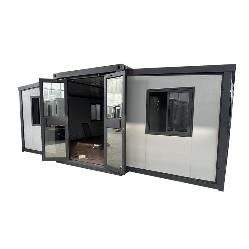 Modernas pequenas casas de contêineres pré-fabricadas expansíveis casa dobrável 20ft 40ft cor personalizada