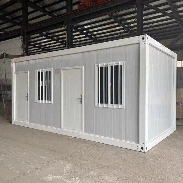 Casa de contêineres móveis pré-fabricadas modernas ao ar livre com material de parede de 50 mm de EPS / lã de rocha