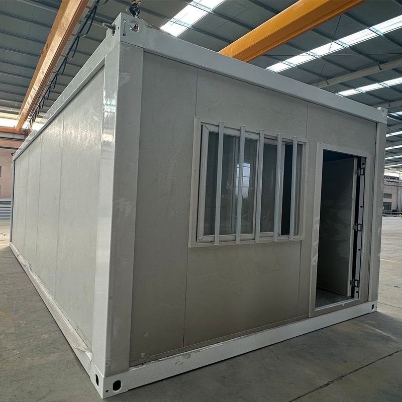 Quadro de aço fácil montagem 20ft 40ft casas pequenas local escritório casas de contêineres com longa vida útil