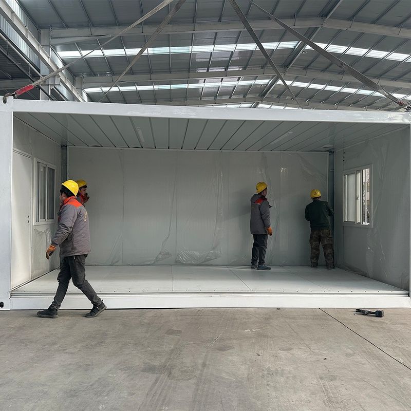 Edifício Inteligente Casa de Contêineres Prefabricada dobrável Fácil de Instalar Painel Sandwich Abrigo Removível para Conveniência