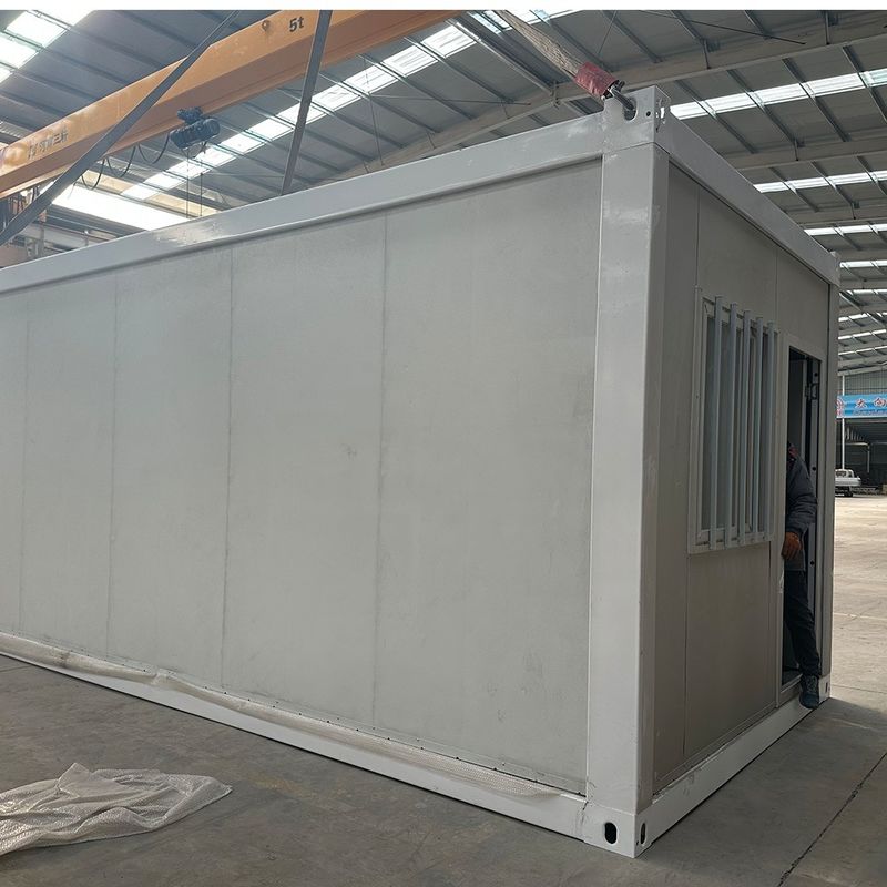 Porta de segurança Sala dobrável Edifício de contêineres com banheiro e casa de banho para loja conveniente e design personalizável