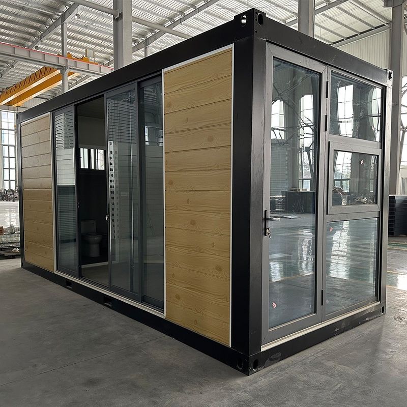 Casas modulares de painel de sanduíche espesso Casa pré-fabricada 20 pés Assemblagem rápida Casa plana Container Eco e rápido Vantagens