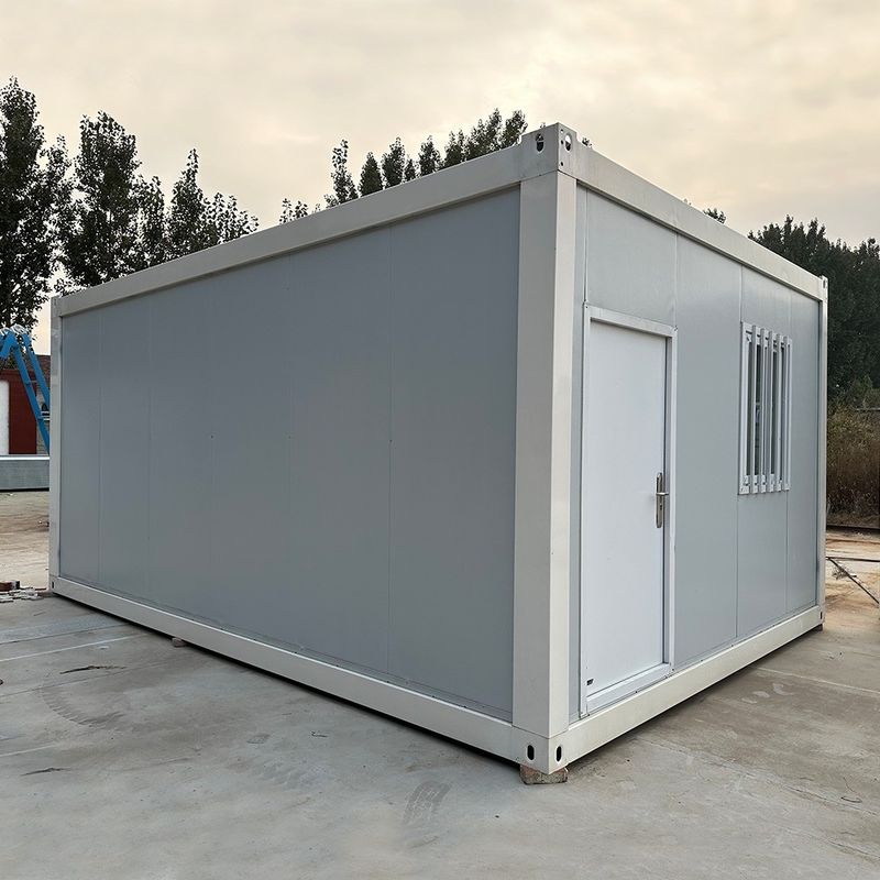 Aço leve 20 Ft Flat Pack Container House Casas de acampamento pré-fabricadas para villa personalizada