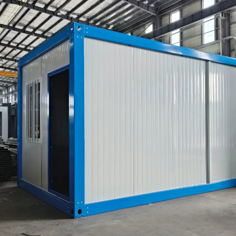 Porta de alumínio de ponte quebrada Flat Pack 20ft 40ft Container Homes Steel Frame Prefab Container House com vantagem de fácil instalação