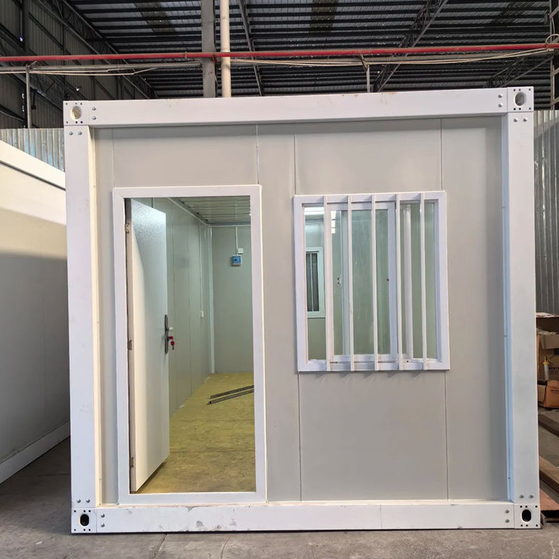 Casa de contêiner respirável razoável com porta de segurança e 1 quarto