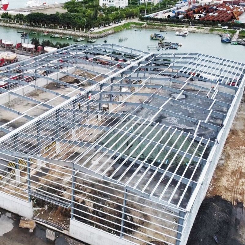 Construção rápida personalizada Q235/Q355 Estrutura de aço Edifício de oficina com projeto pré-fabricado e construção rápida